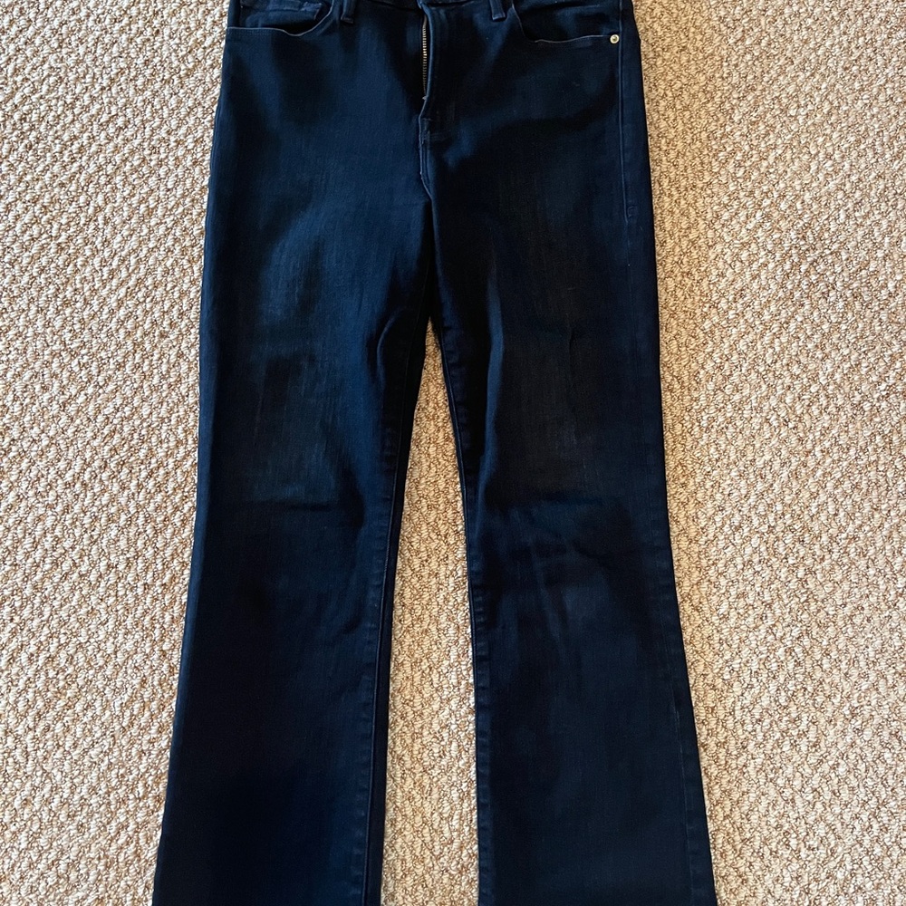 Frame Denim Women's Black Flare Jeans